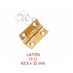 [061112012] Bisagra Laton 63.5*32 12 U.