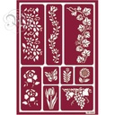 [1823103] Stencil Flex 03 Cenefas Flor II
