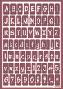 [1823118] Stencil Flex 18 Abecedario