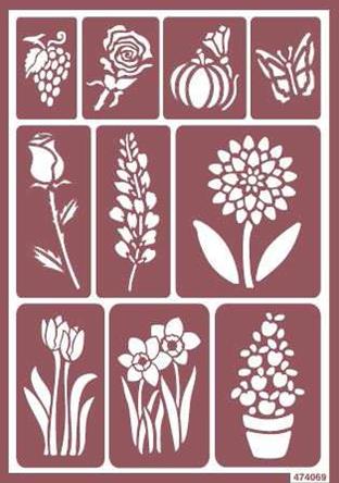 Stencil Flex 26 Floral