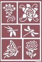 [1823128] Stencil Flex 28 Floral Libelula