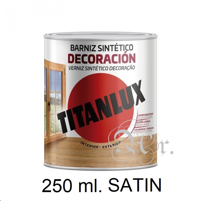 Barniz Satinado Titan 250 Ml. Incoloro