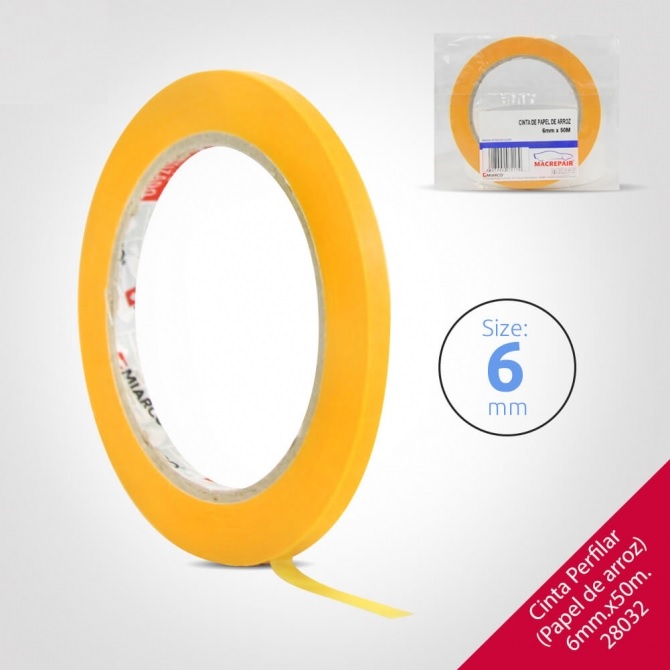 Cinta Enmascarar 6 Mm.