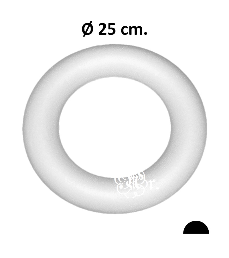 Corona Plana Porex 25 Cm.