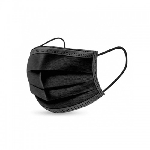 Mascarilla 3/C Set 10 U. Negro