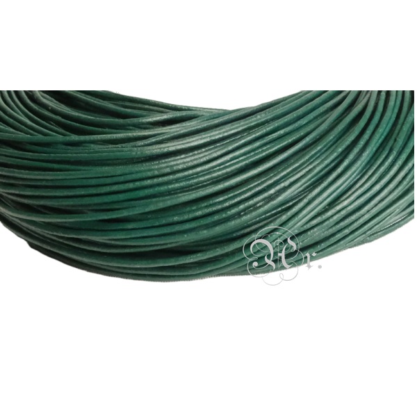 Cordon Cuero 2 Mm. 20 M. Verde