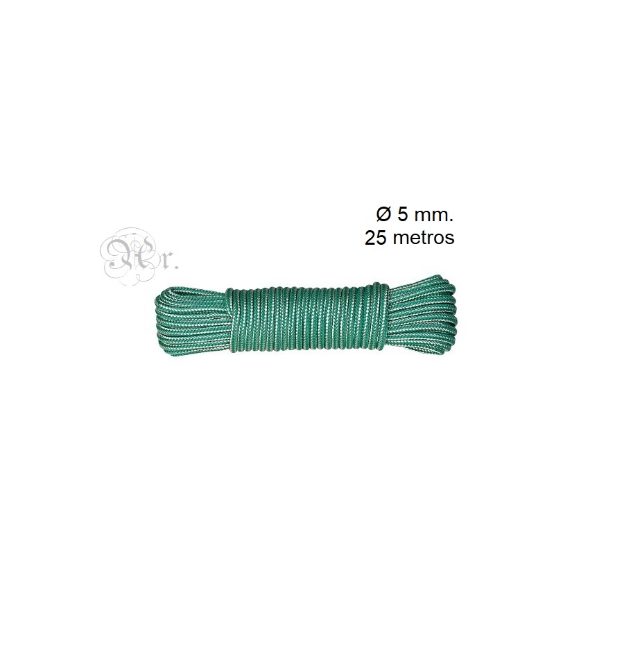 Cordon Poliprop. 5 Mm. 25 M. Verde