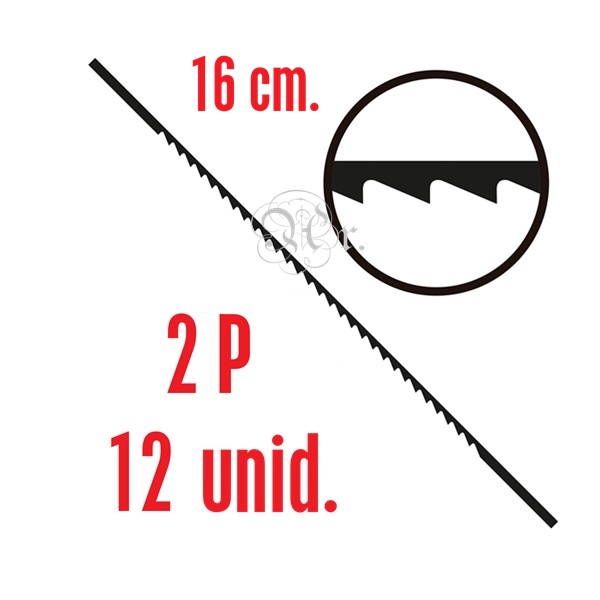 Pelos Planos 16 Cm. Nº 2 12 U.