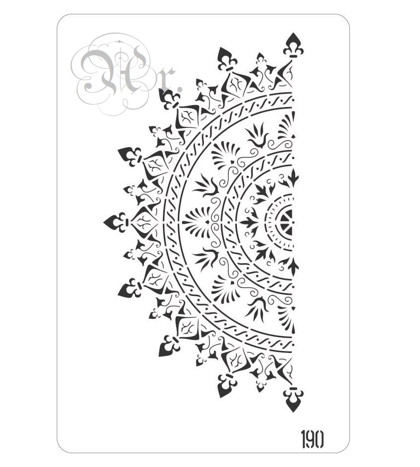 Stencil 20x30 cm 190 Media Mandala