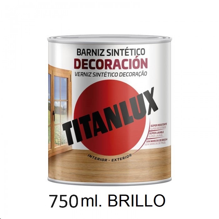 Barniz Titan Brillo Incoloro 750 ml