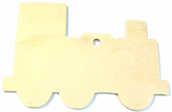 Silueta Llavero Tren