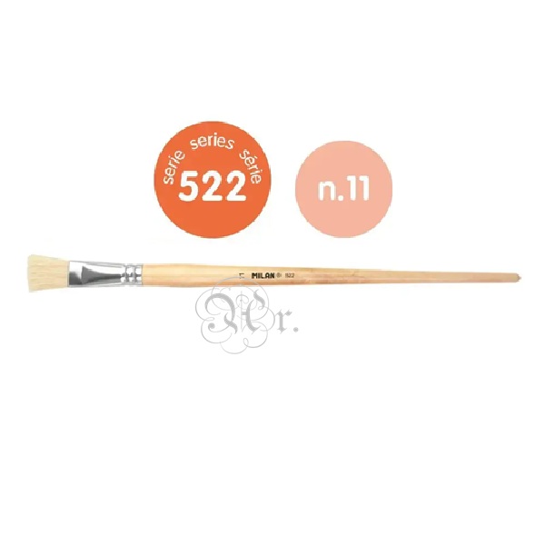 Pincel Plano Cerda Mango Largo Nº 11