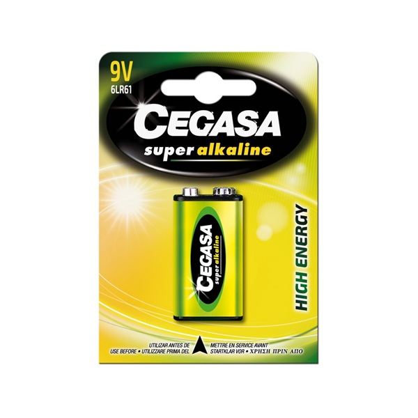 Pila 9 V. 6LR61 Super Alcalina