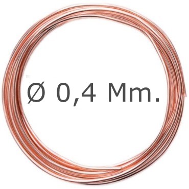 Hilo Cobre Ø 0,4 Mm. 20 M.