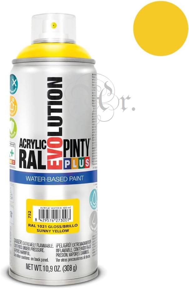 Pintyplus Evolution Water RAL 1021 Sunny Yellow