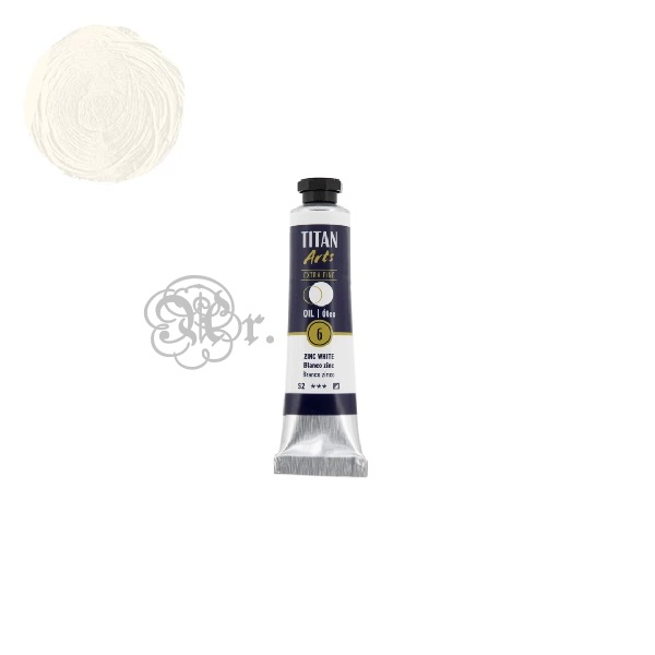 6 Oleo Titan 20 ml. Blanco Zinc