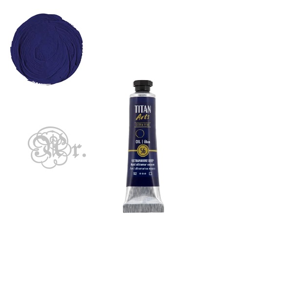 56 Oleo Titan 20 ml. Azul Ultramar Oscuro