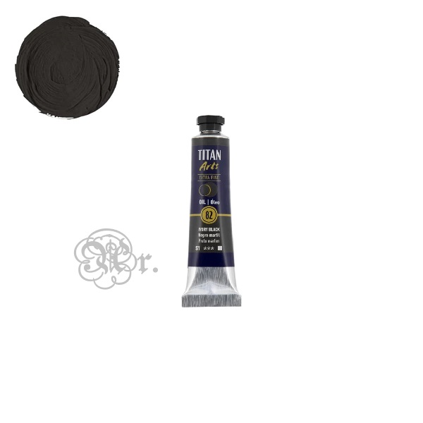 82 Oleo Titan 20 ml. Negro Marfil