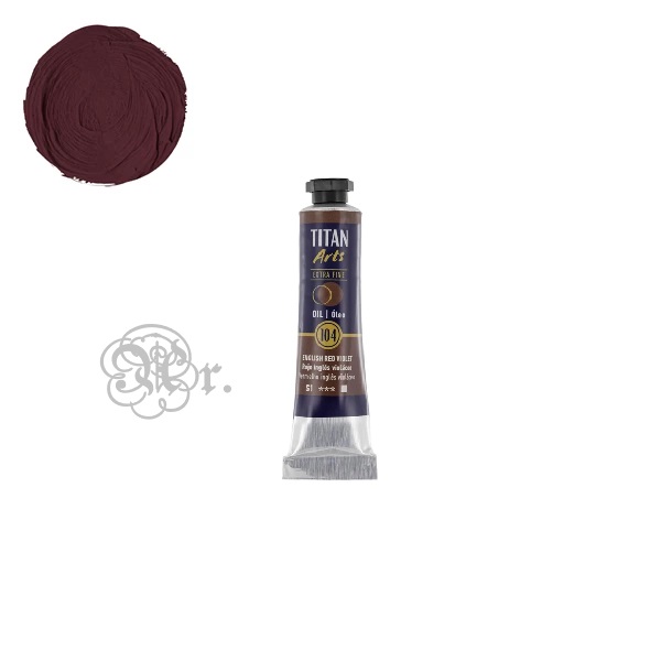 104 Oleo Titan 20 ml. Rojo Ingles Violaceo