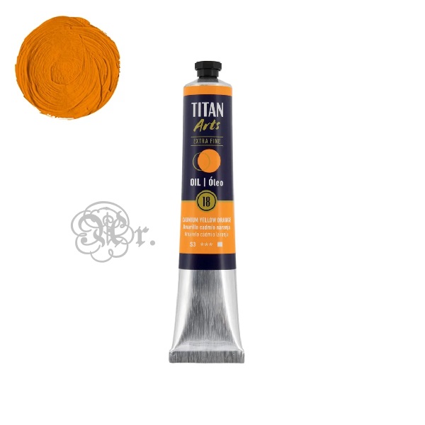 18 Oleo Titan 60ml. Amarillo Cadmio Naranja