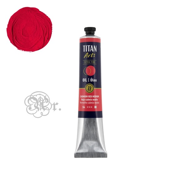 22 Oleo Titan 60 ml. Rojo Cadmio Medio