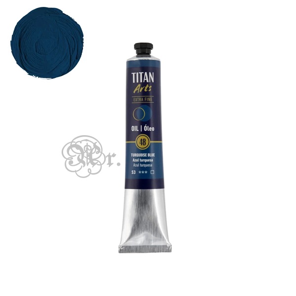 48 Oleo Titan 60 ml. Azul Turquesa