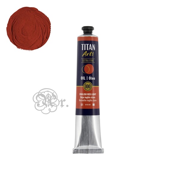 100 Oleo Titan 60 ml. rojo ingles claro