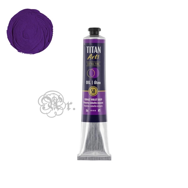 58 Oleo Titan 60ml. Violeta Cobalto Oscuro