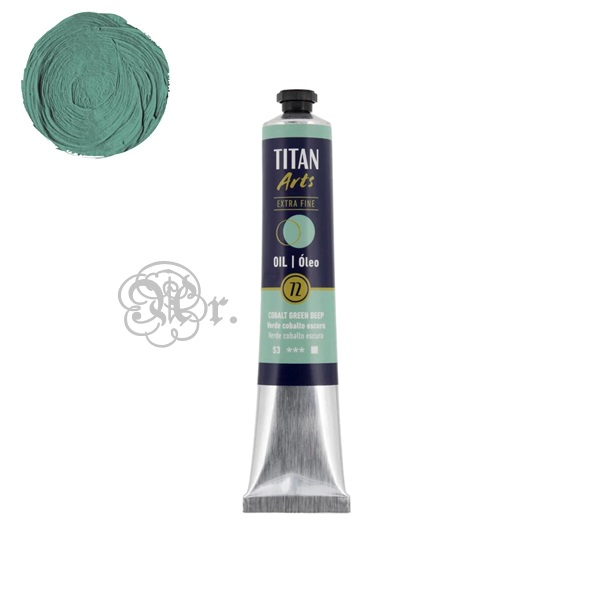 72 Oleo Titan 60ml. Verde Cobalto Oscuro