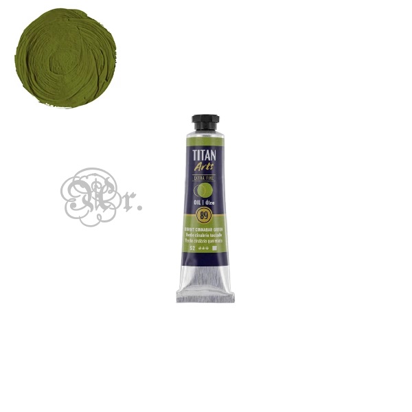 89 Óleo Titán 20 ml. verde cinabrio tostado