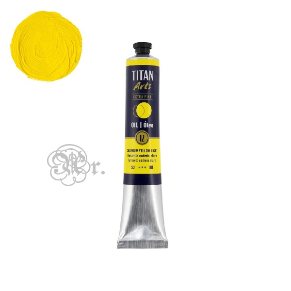 12 Oleo Titan 60 ml. Amarillo Cadmio Claro