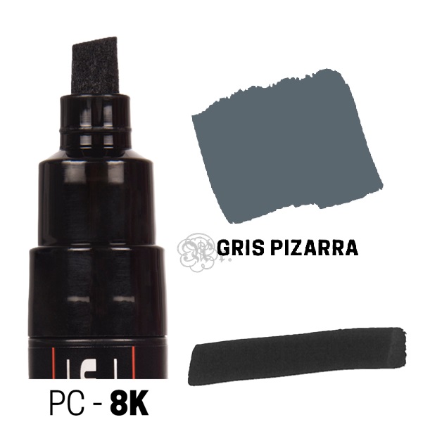 Posca PC8K gris pizarra