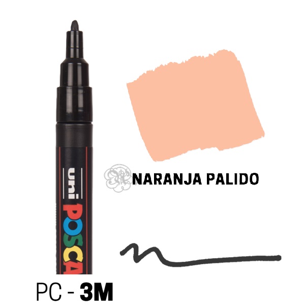 Rotulador Posca PC-3M Naranja claro