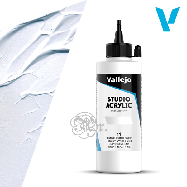 11 Acrilico Vallejo 200 ml. Blanco de titanio