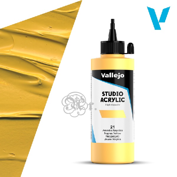 21 Acrilico Vallejo 200 ml. Amarillo Napolés