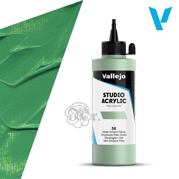 56 Acrilico Vallejo 200 ml. Verde Chromium Palido