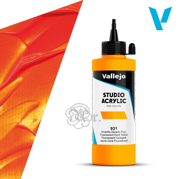 931 Acrilico Vallejo 200 ml. Amarillo dorado fluo