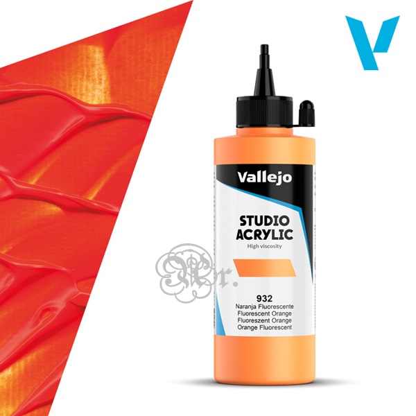 932 Acrilico Vallejo 200 ml. Naranja Fluo