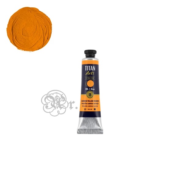 Oleo Titan 20 ml. 018 Amarillo Cadmio Naranja