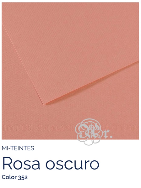 Papel Canson Mi-Teintes 352 Rosa Oscuro