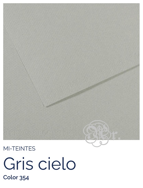 Papel Canson Mi-Teintes 354 gris cielo