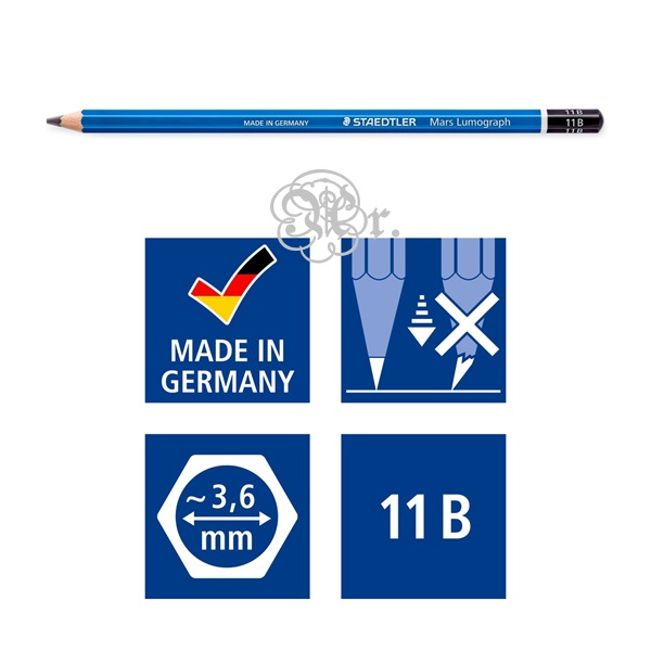 Lapiz Staedler Lumograph 11B