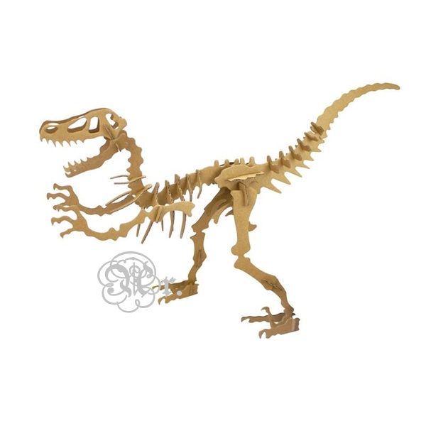 Cartão 3D Velociraptor 35*18*11 Cm.