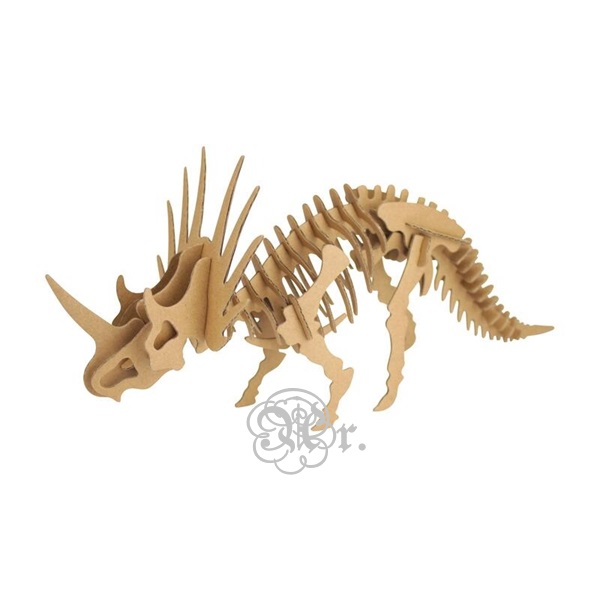 Cartão 3D Triceratops 35*15*11 Cm.