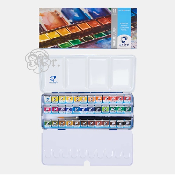 Acuarela Van Gogh 36 colores caja metal