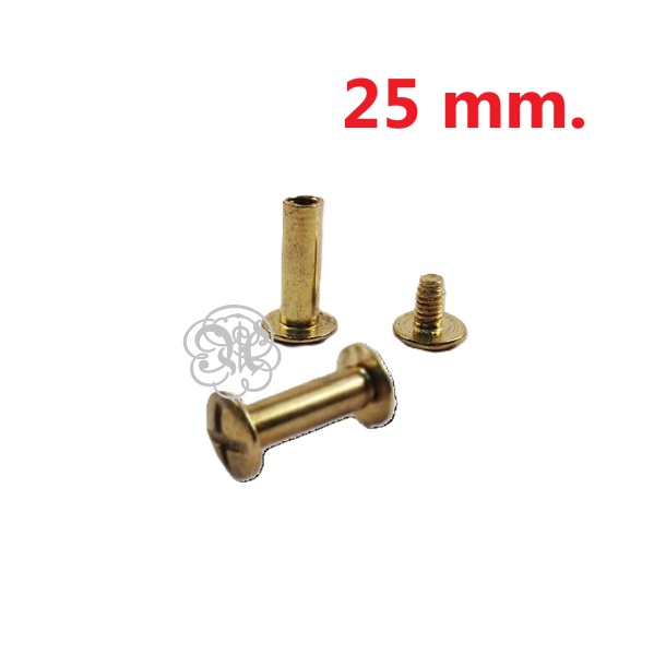 Tornillo Libro Laton 25 Mm.