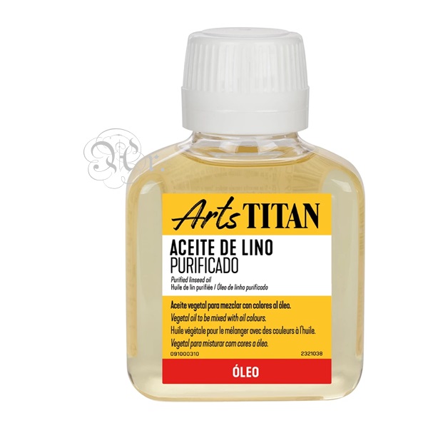 Aceite de lino purificado titan 100 ml.