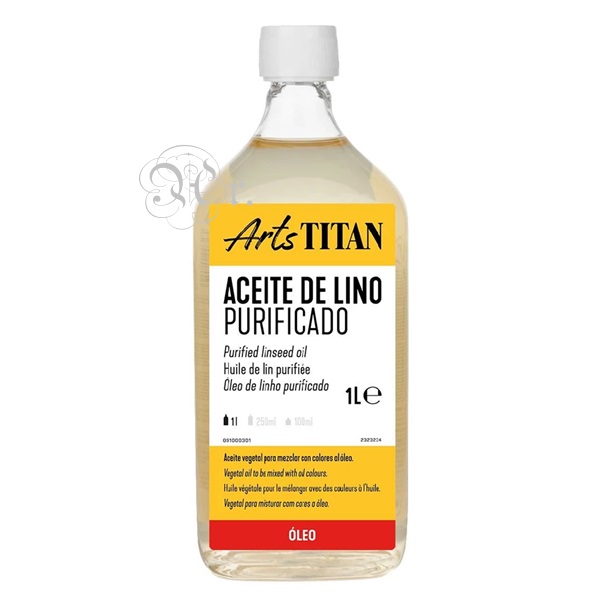 Aceite de lino purificado titan 1 L.