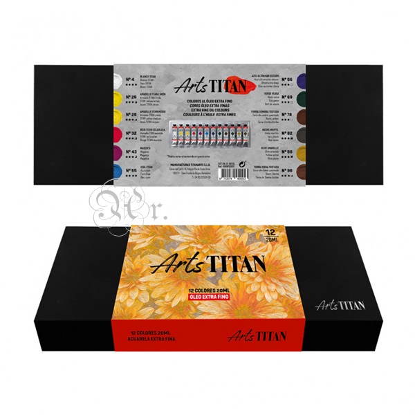 Set 12 Tubos 20 Ml. Oleo Titan Extra-fino