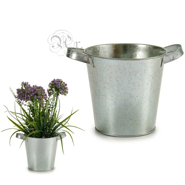 Balde de folha de flandres com pegas 16*20*14 cm.